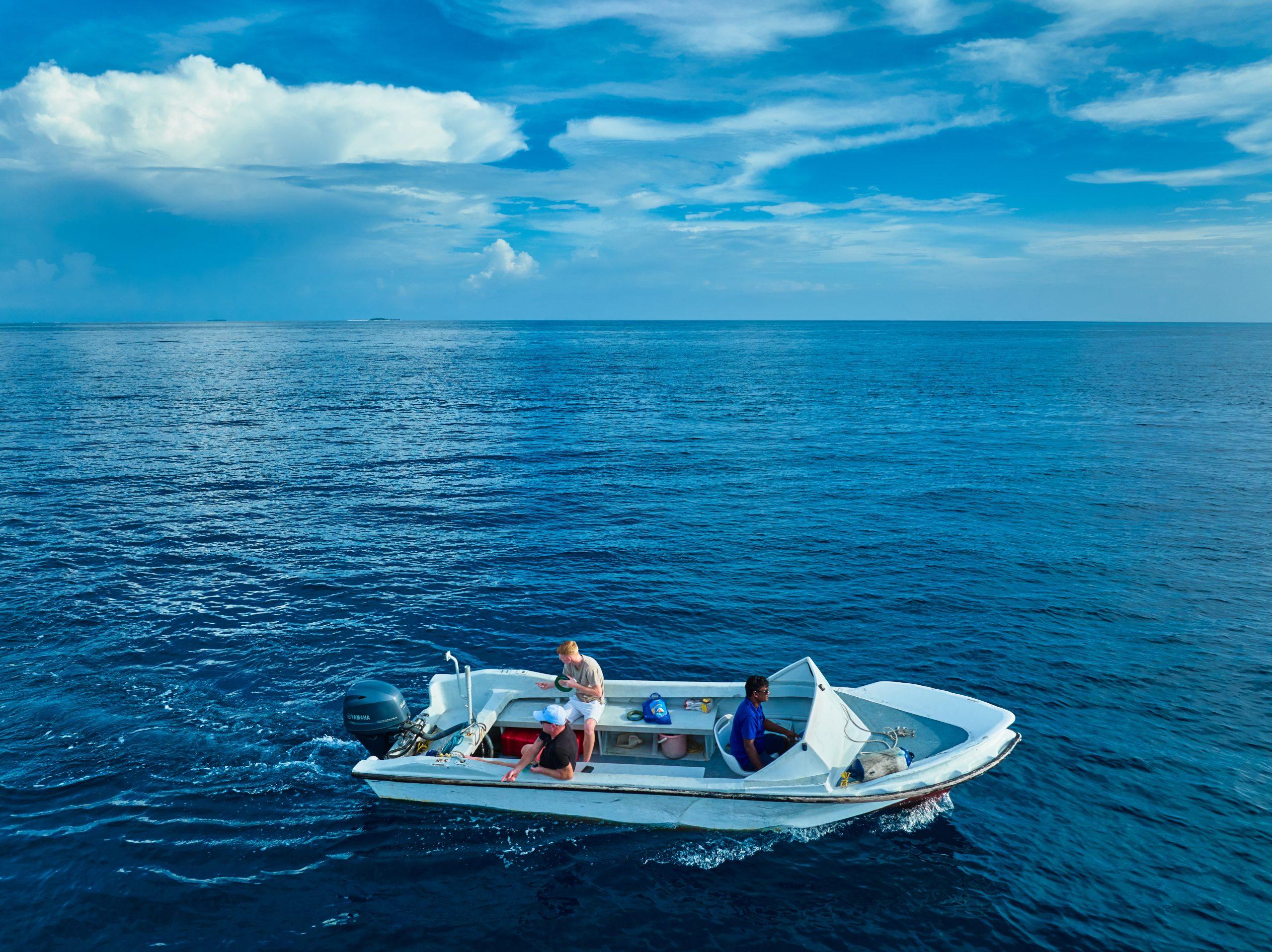 Maldivian Traditional Trolling Fishing by Dinghy