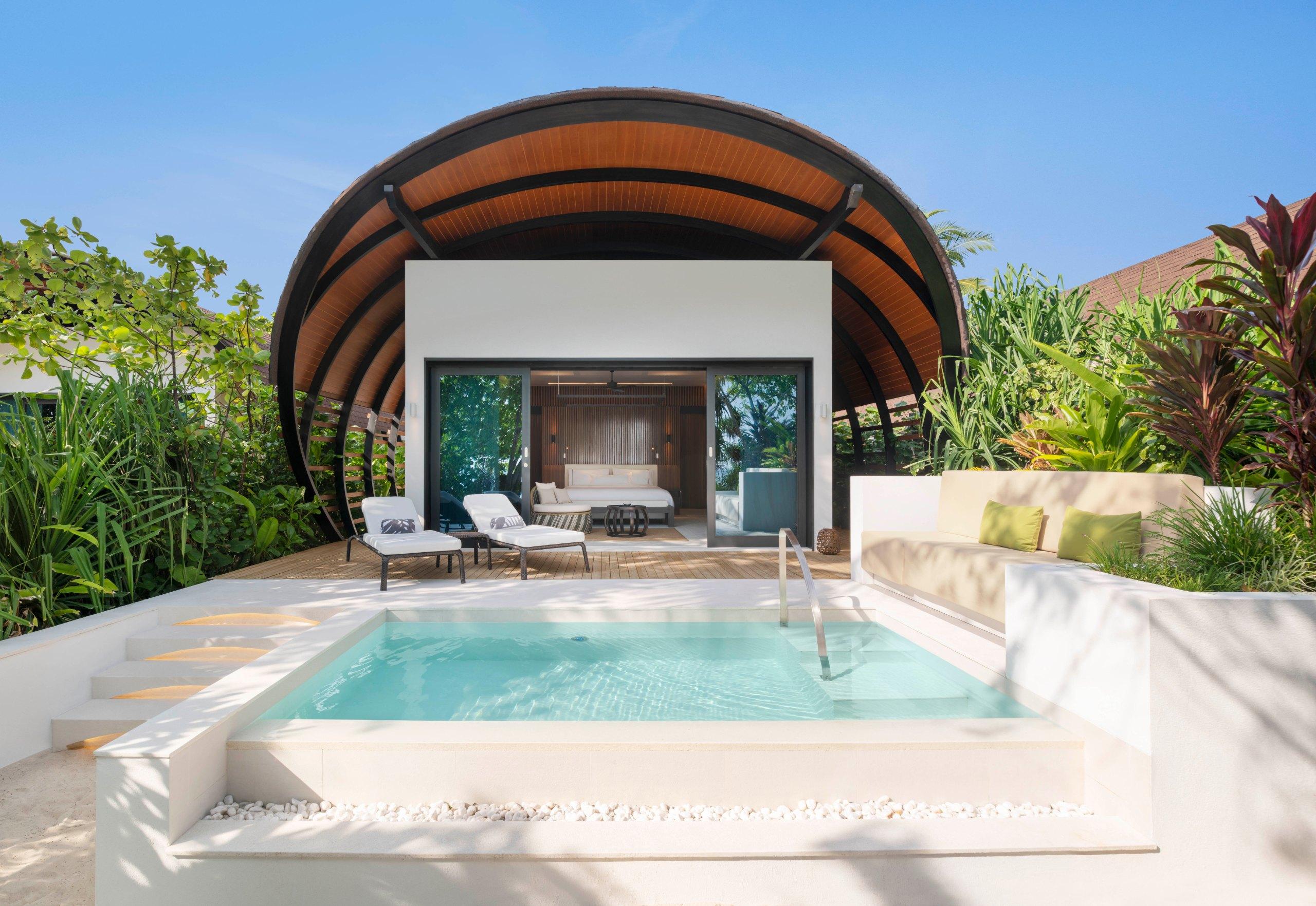 Beach Villa Pool at The Westin Maldives Miriandhoo Resort, view 6