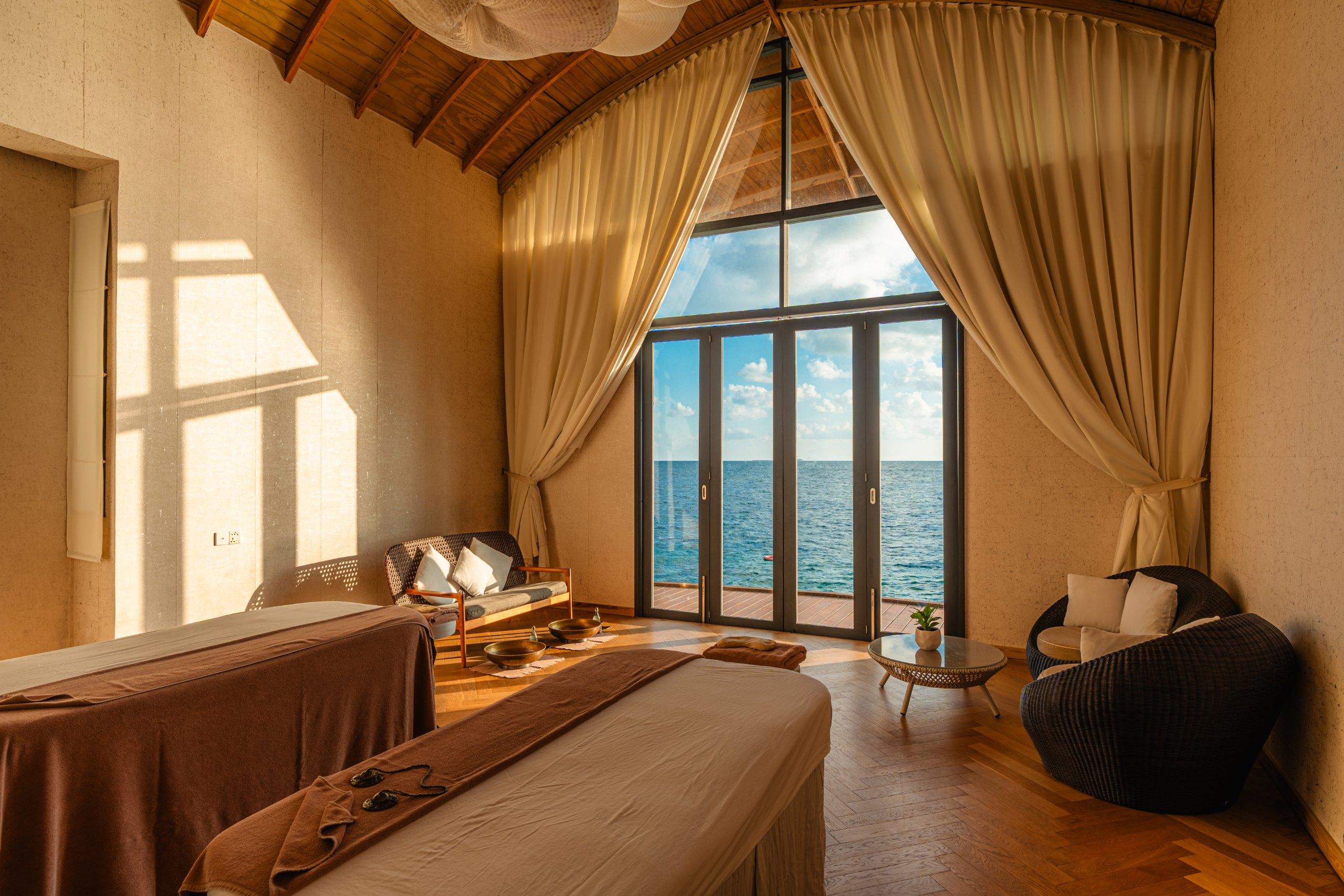 Inside Navasana Spa at OUTRIGGER Maldives Maafushivaru