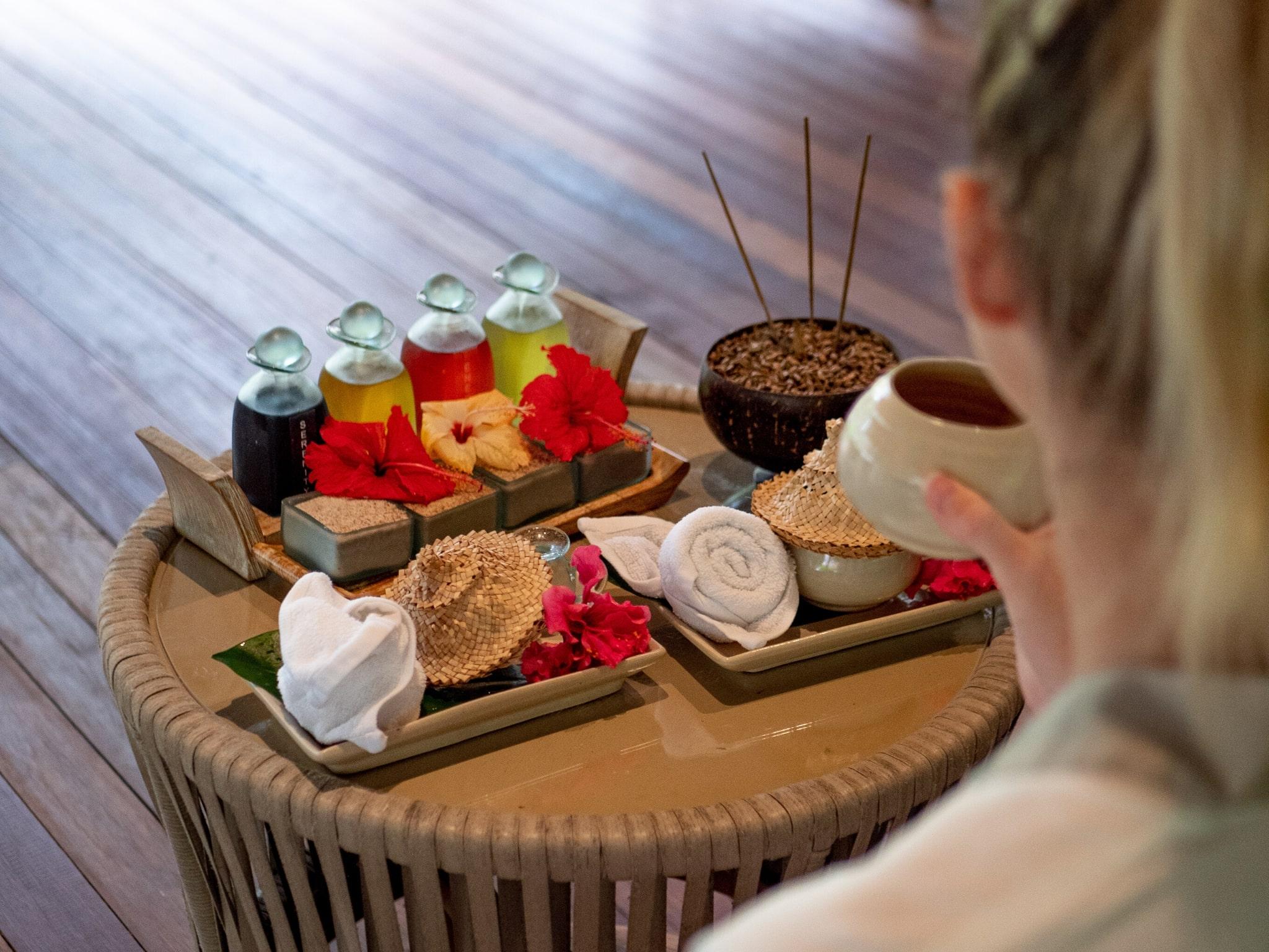 Inside Coconut Spa at Reethi Faru Resort