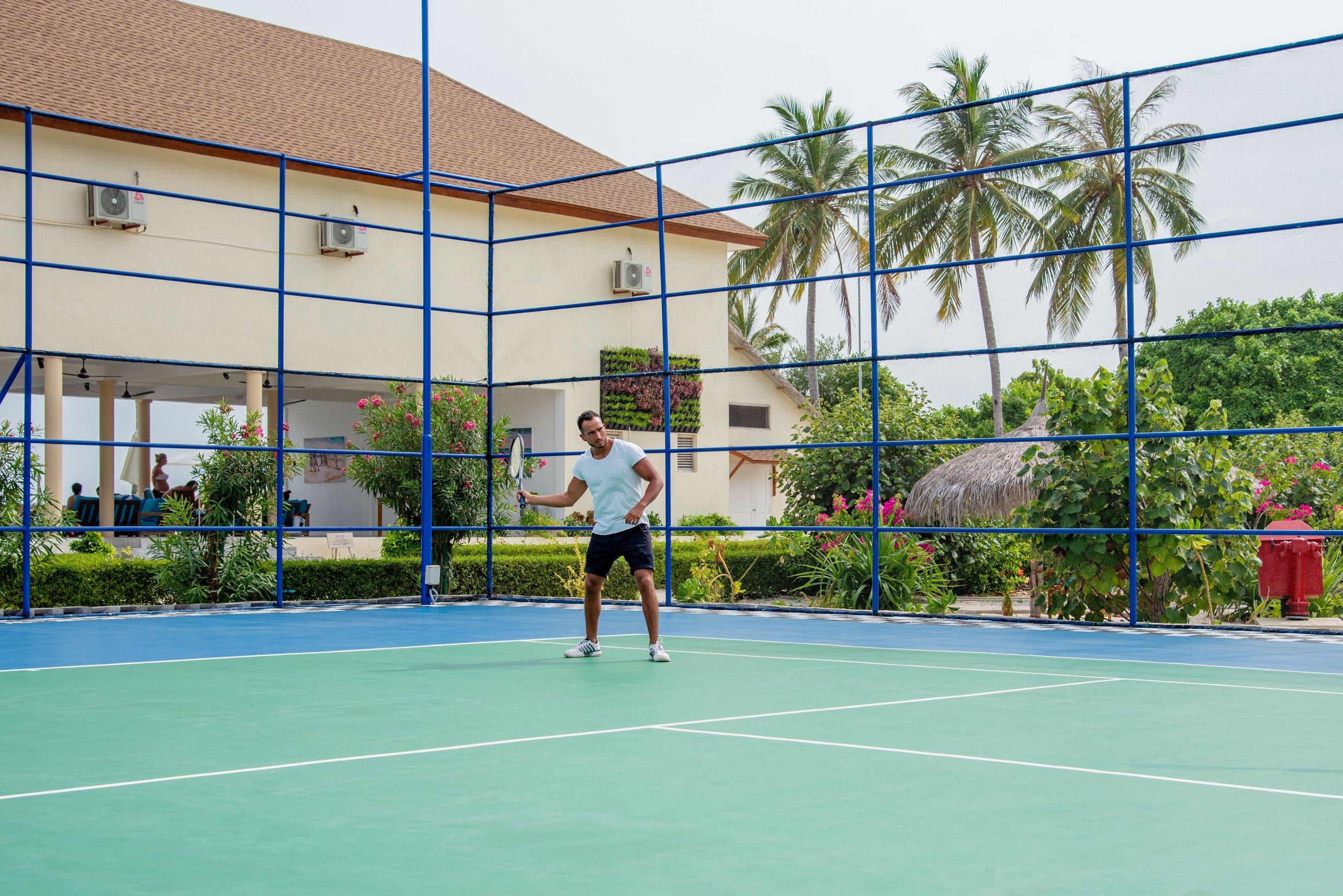 Inside Fitness Center at Reethi Faru Resort