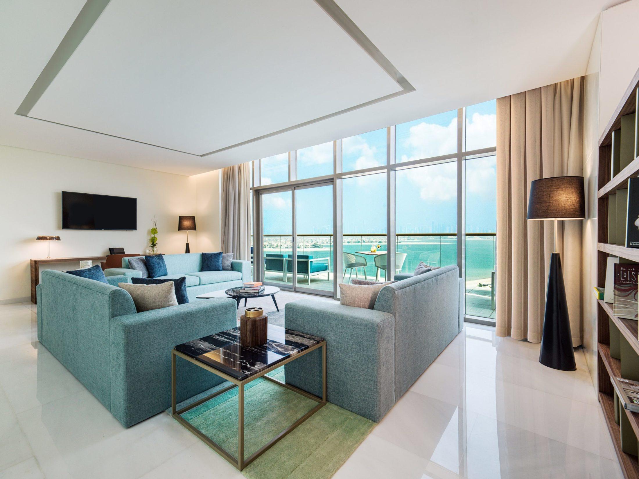 Three Bedroom Penthouse with Kitchen, balcony and Panoramic view at Th8 Palm Dubai Beach Resort, Vignette Collection