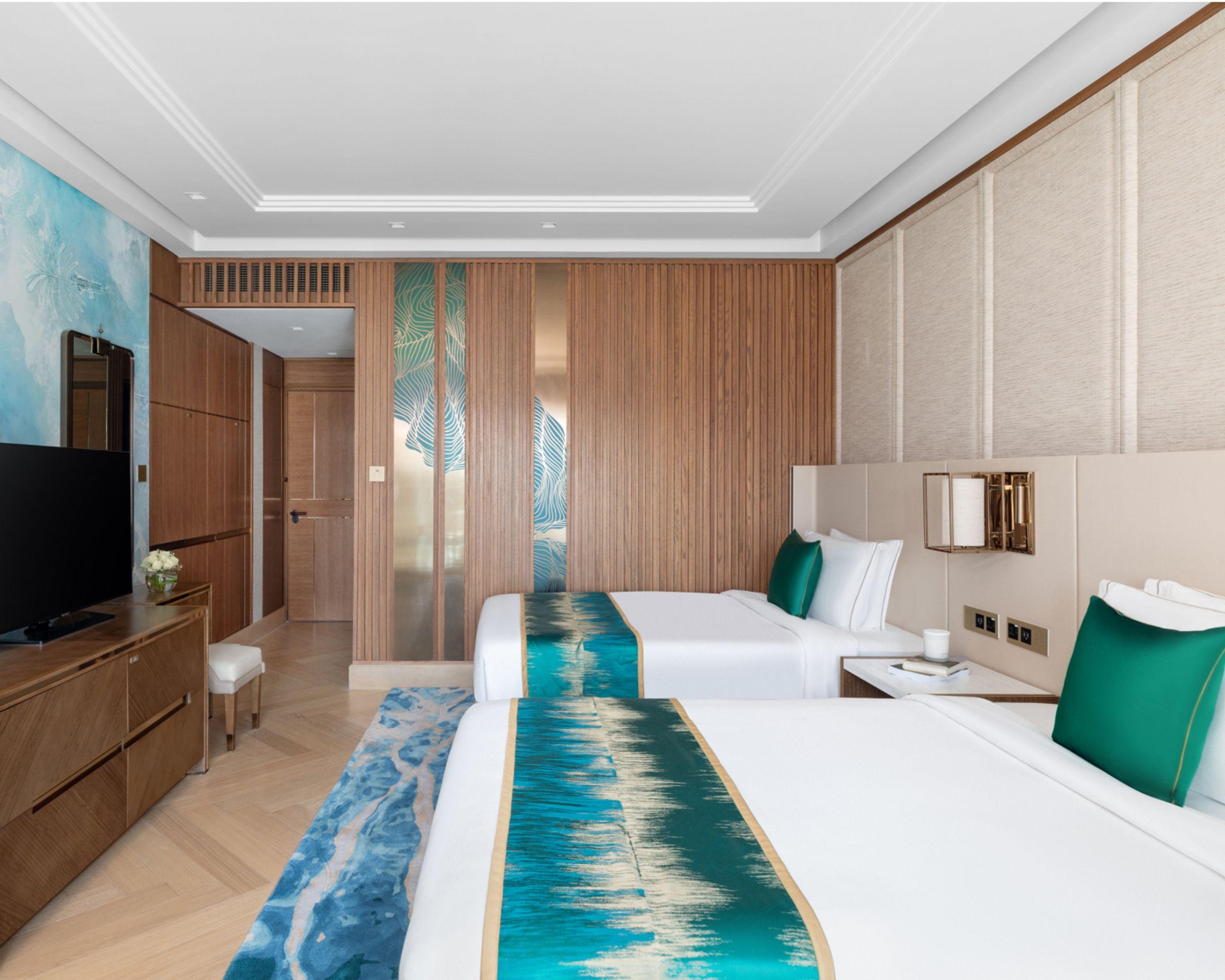 Luxury Palm Sea View Room Twin Bed at Taj Exotica Resort & Spa, The Palm, Dubai, view 2