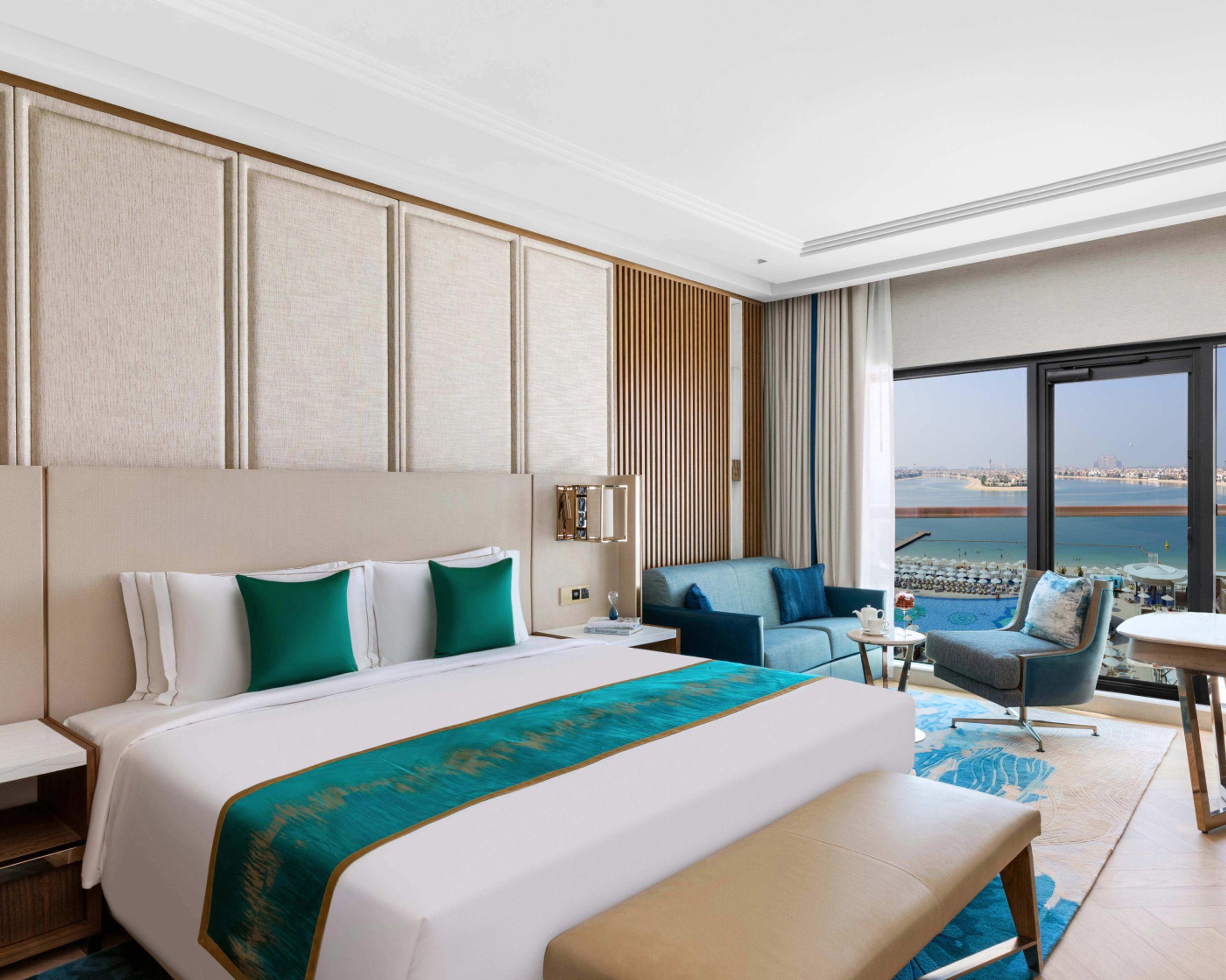 Luxury Palm Sea View Room King Bed at Taj Exotica Resort & Spa, The Palm, Dubai, view 2