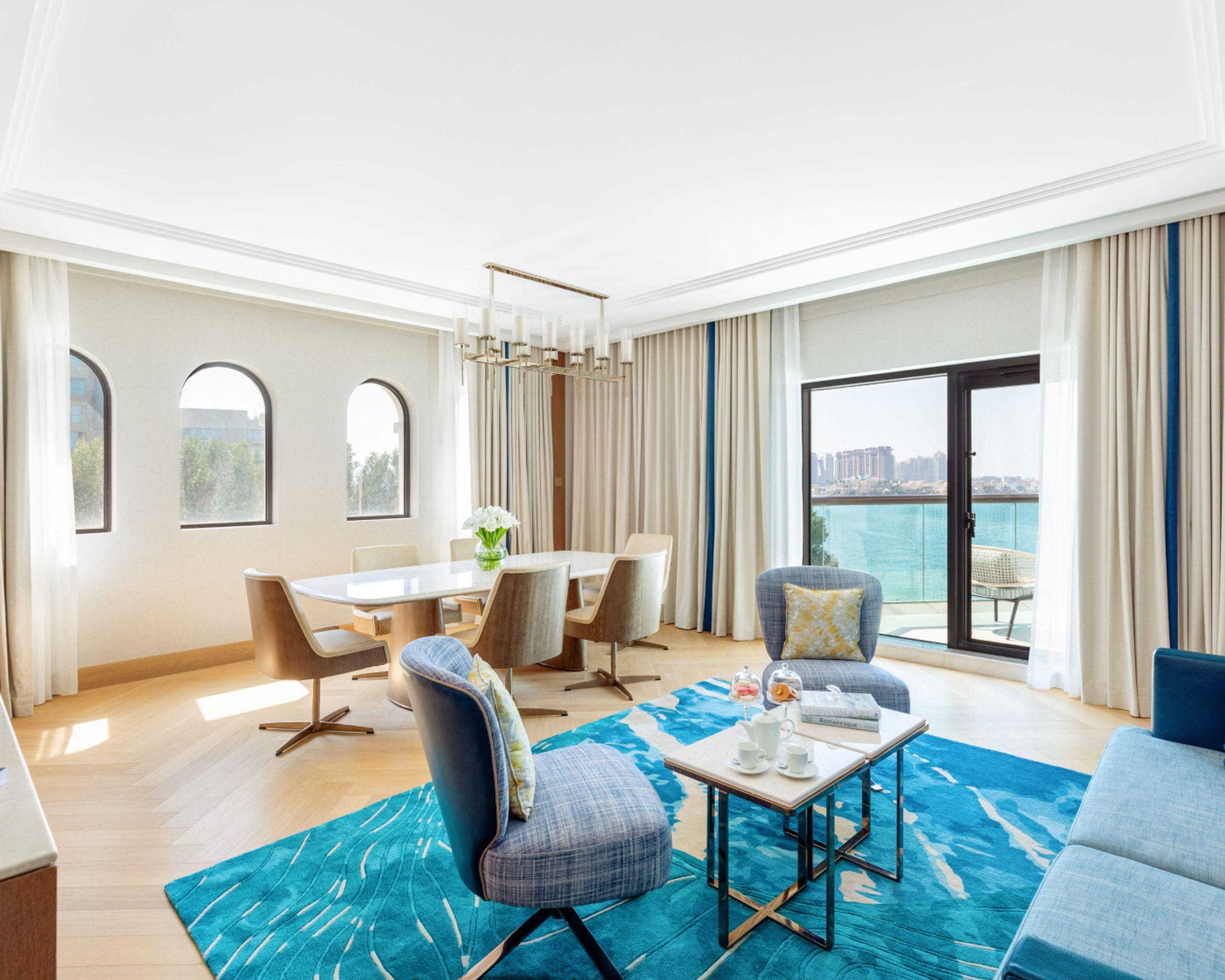 TWO BEDROOM GRAND LUXURY SUITE SEA VIEW KING BED at Taj Exotica Resort & Spa, The Palm, Dubai, view 2