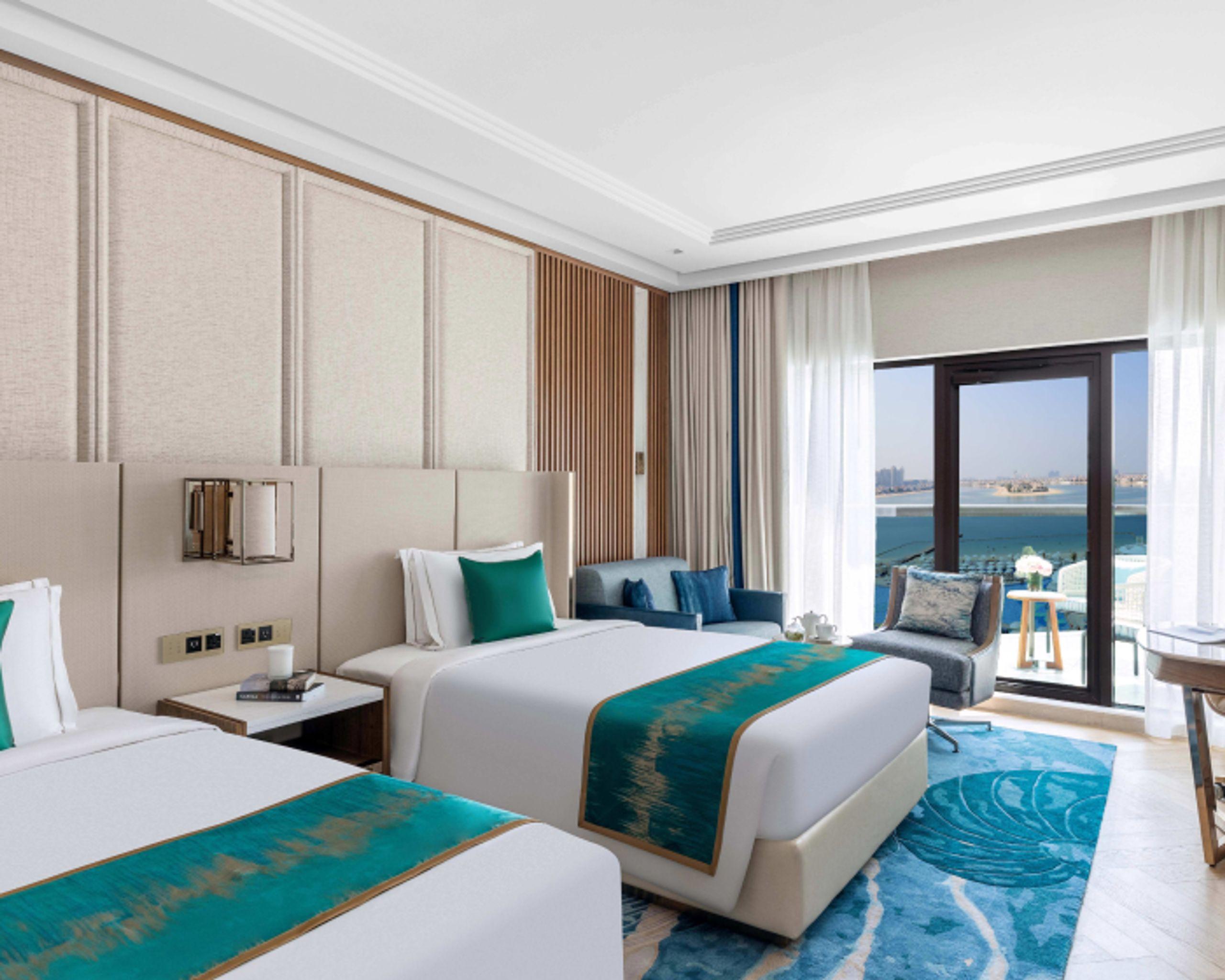 Exotica Palm Sea View Room Twin Bed with Club Lounge Access at Taj Exotica Resort & Spa, The Palm, Dubai