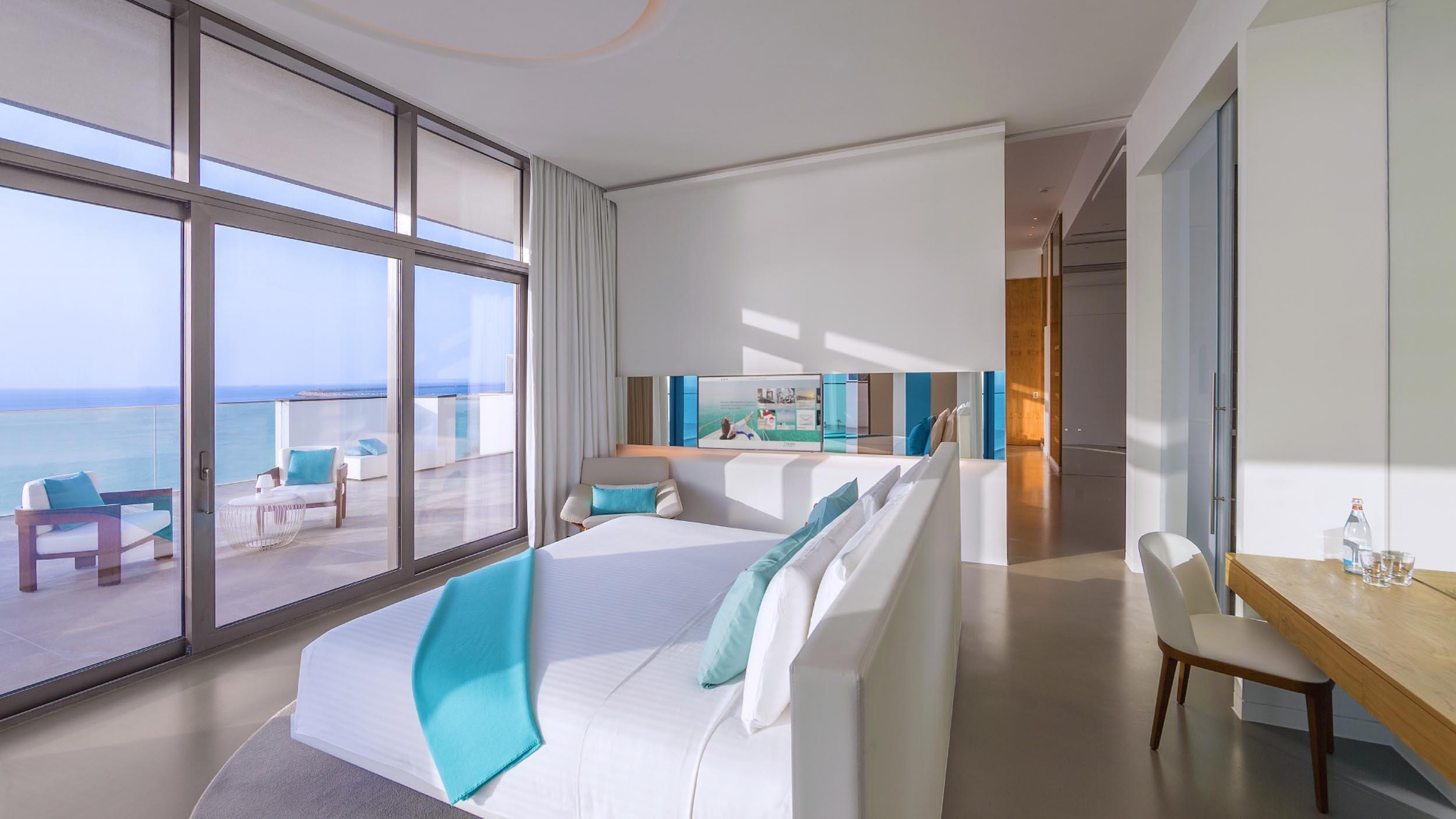 Two Bedroom Ultimate Sea View Suite with Jacuzzi at Nikki Beach Resort & Spa Dubai
