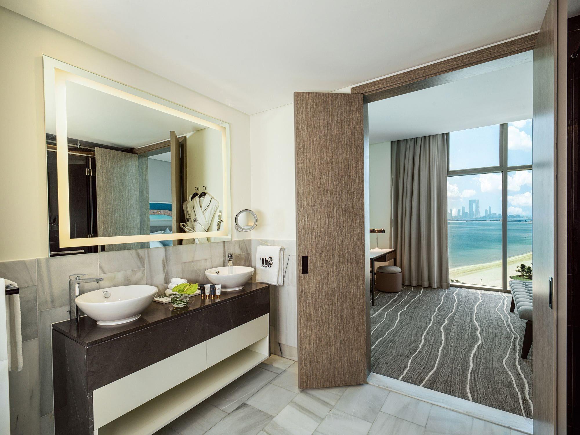 Two Bedroom Suite with Kitchen, Balcony, Sofa Bed & Arabian Sea View at Th8 Palm Dubai Beach Resort, Vignette Collection