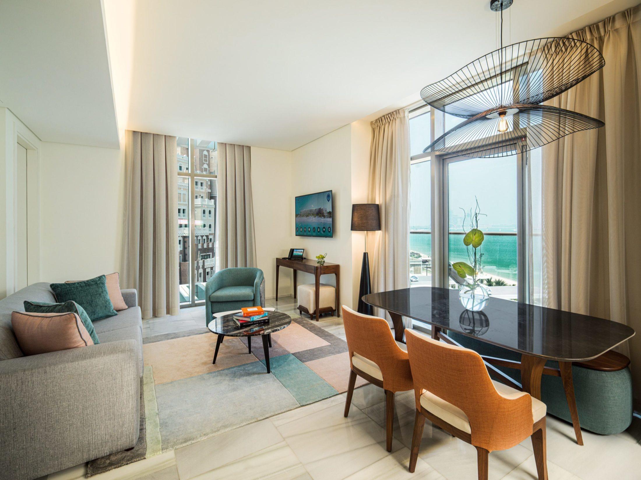One Bedroom Suite with Kitchen, Balcony, Sofa Bed & Palm Sea View at Th8 Palm Dubai Beach Resort, Vignette Collection
