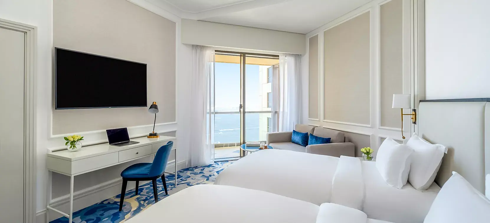 SUPERIOR ROOM, 2 Single Beds, Partial Sea View, Pool Access, Balcony