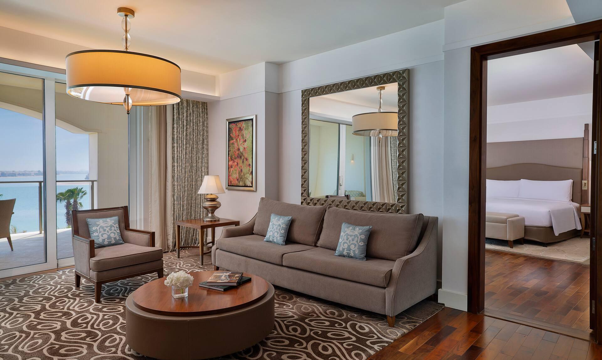 King Deluxe One Bedroom Suite with Sea View at Waldorf Astoria Dubai Palm Jumeirah
