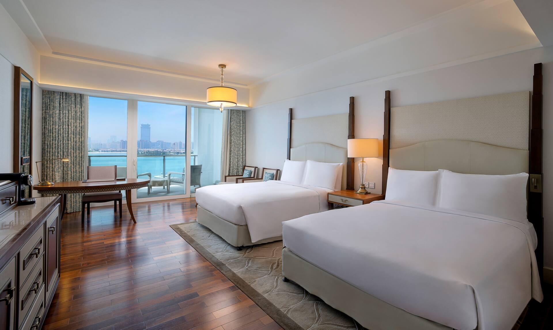 Two Queen Deluxe Room with Palm Sea View