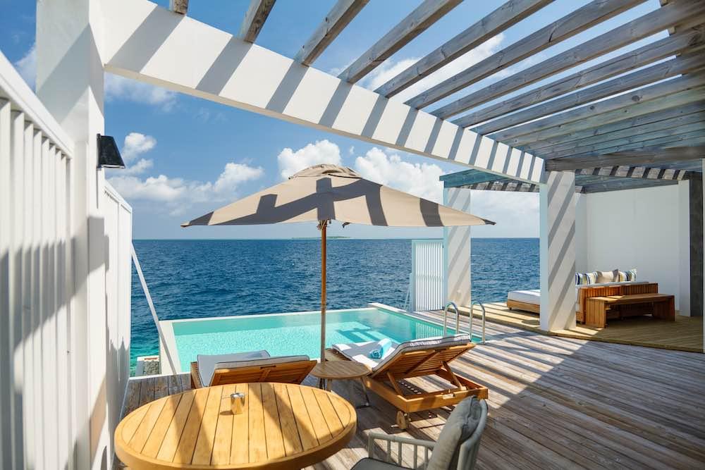 Water Villa with Pool at Amilla, view 4
