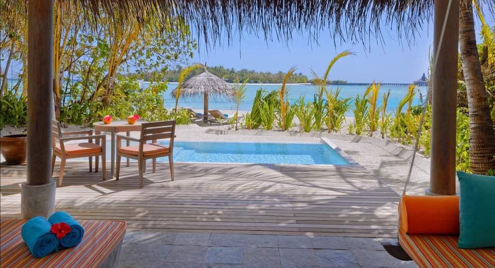 Beachfront Pool Villa at Anantara Dhigu Maldives Resort, view 3