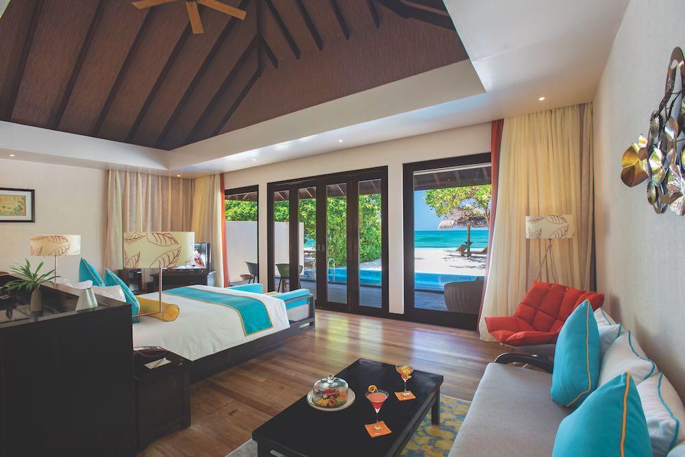 Sunset Beach Villa with Pool at Atmosphere Kanifushi, view 3