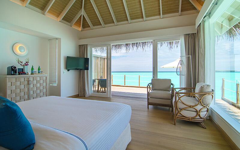 Sunset Water Villa at Baglioni Maldives Luxury All Inclusive Resort, view 2
