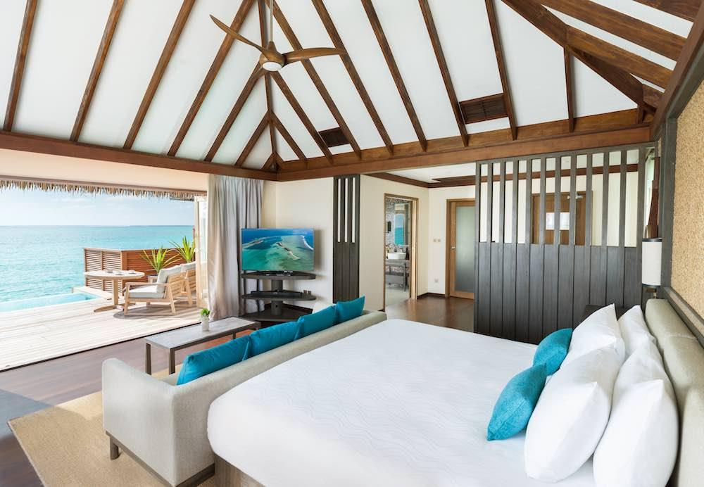 King Deluxe Water Villa at Conrad Maldives Rangali Island, view 2