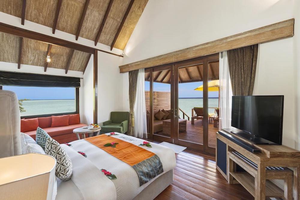 Semi Water Villa at Dhigufaru Island Resort, view 2
