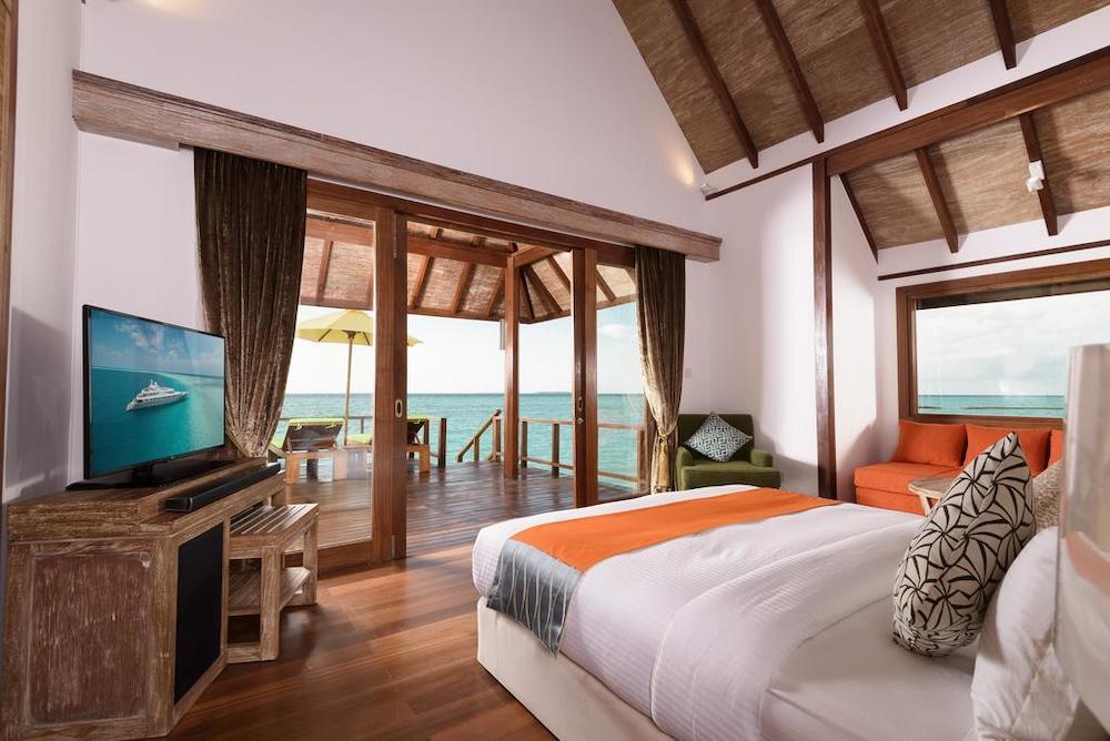 Semi Water Villa at Dhigufaru Island Resort, view 3