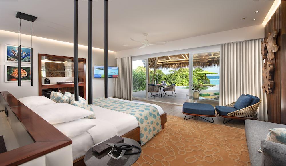 Beach Villa with Pool at Emerald Maldives Resort & Spa, view 5