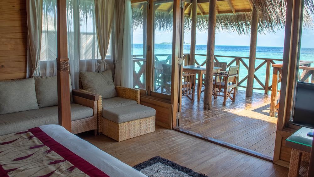 Water Villa at Fihalhohi, view 6