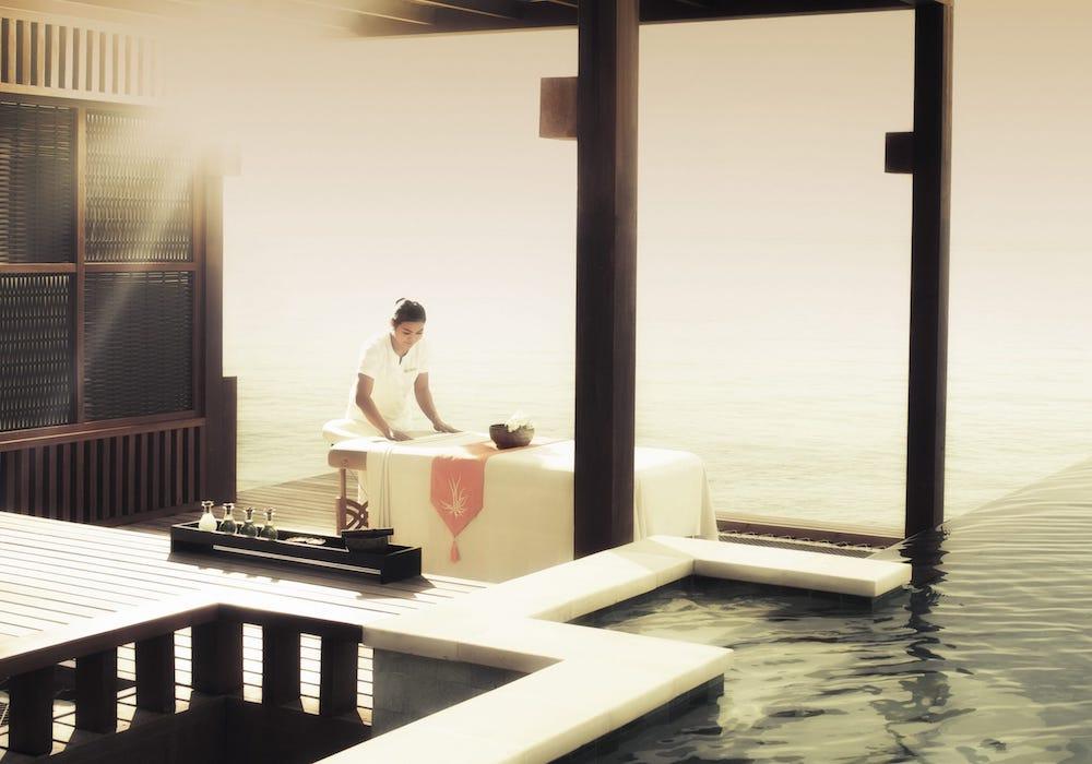 Sunset Water Villa with Pool at Four Seasons Resort Maldives at Kuda Huraa, view 7