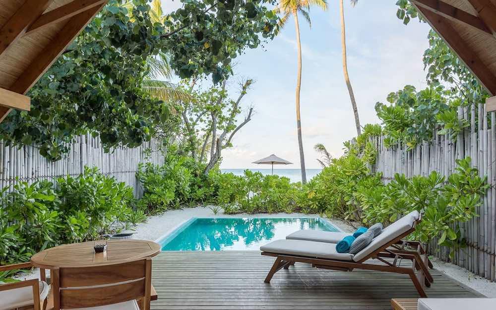 Pool Beach Villa Sunrise at Fushifaru, view 3