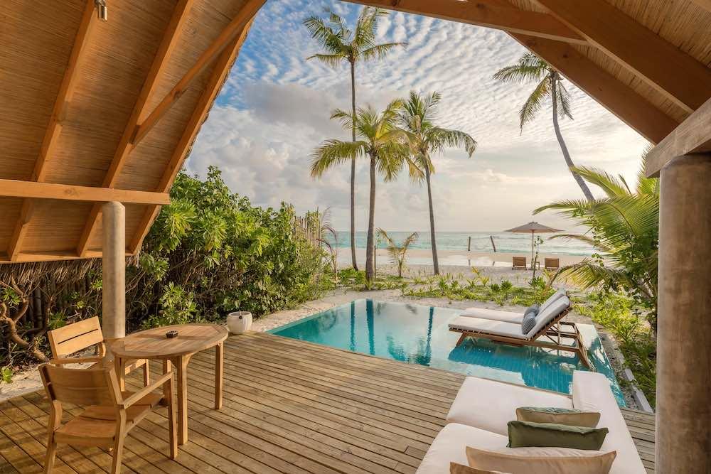 Pool Beach Villa Sunrise at Fushifaru, view 4