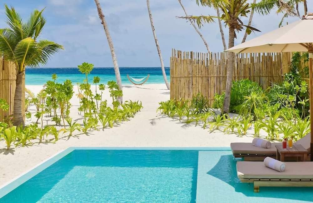 Pool Beach Villa Sunrise at Fushifaru, view 5