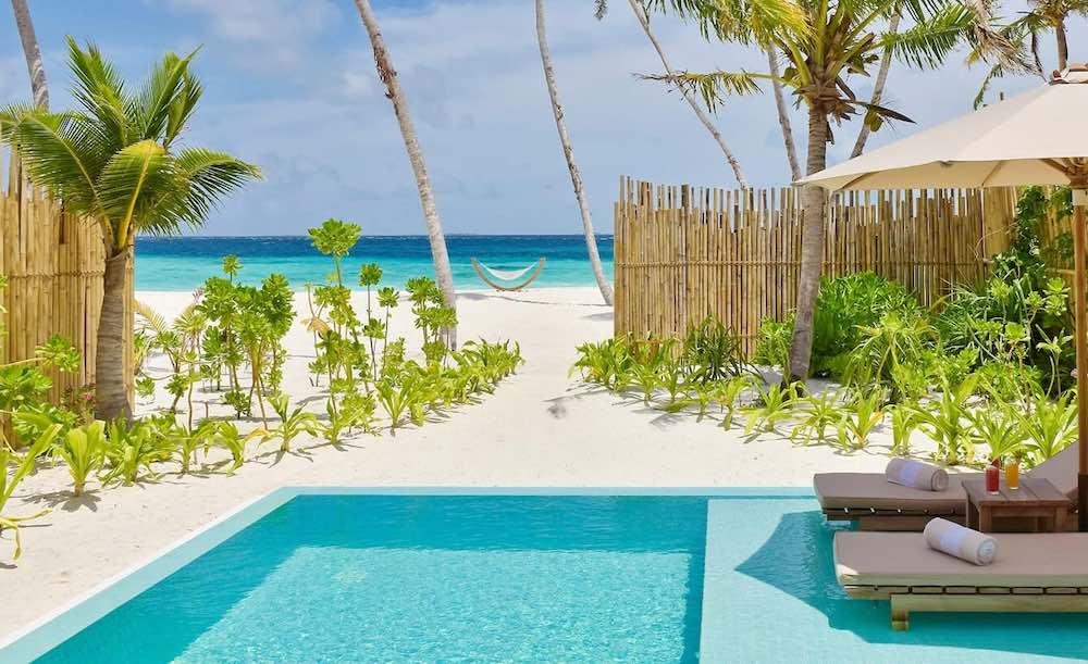 Pool Beach Villa Sunset at Fushifaru, view 4