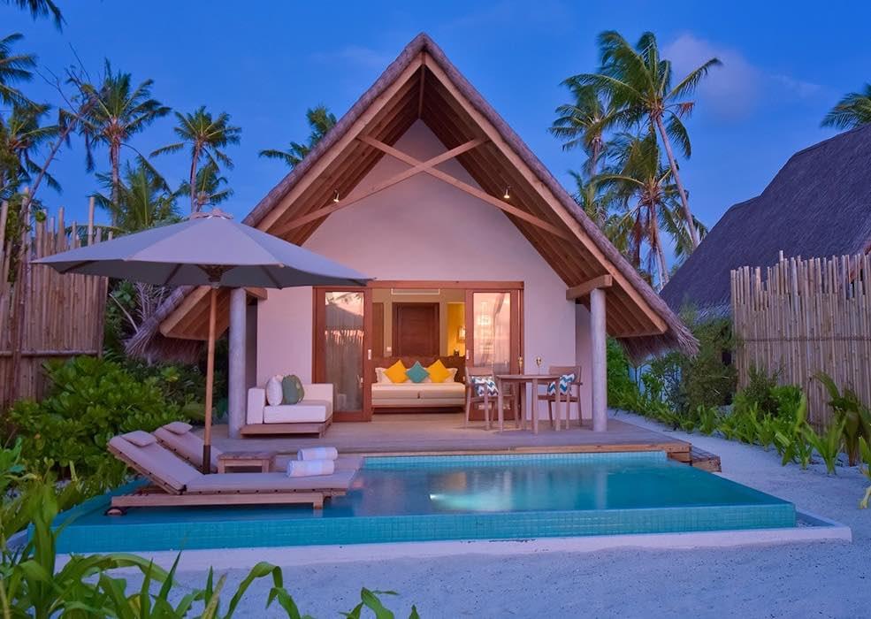 Pool Beach Villa Sunset