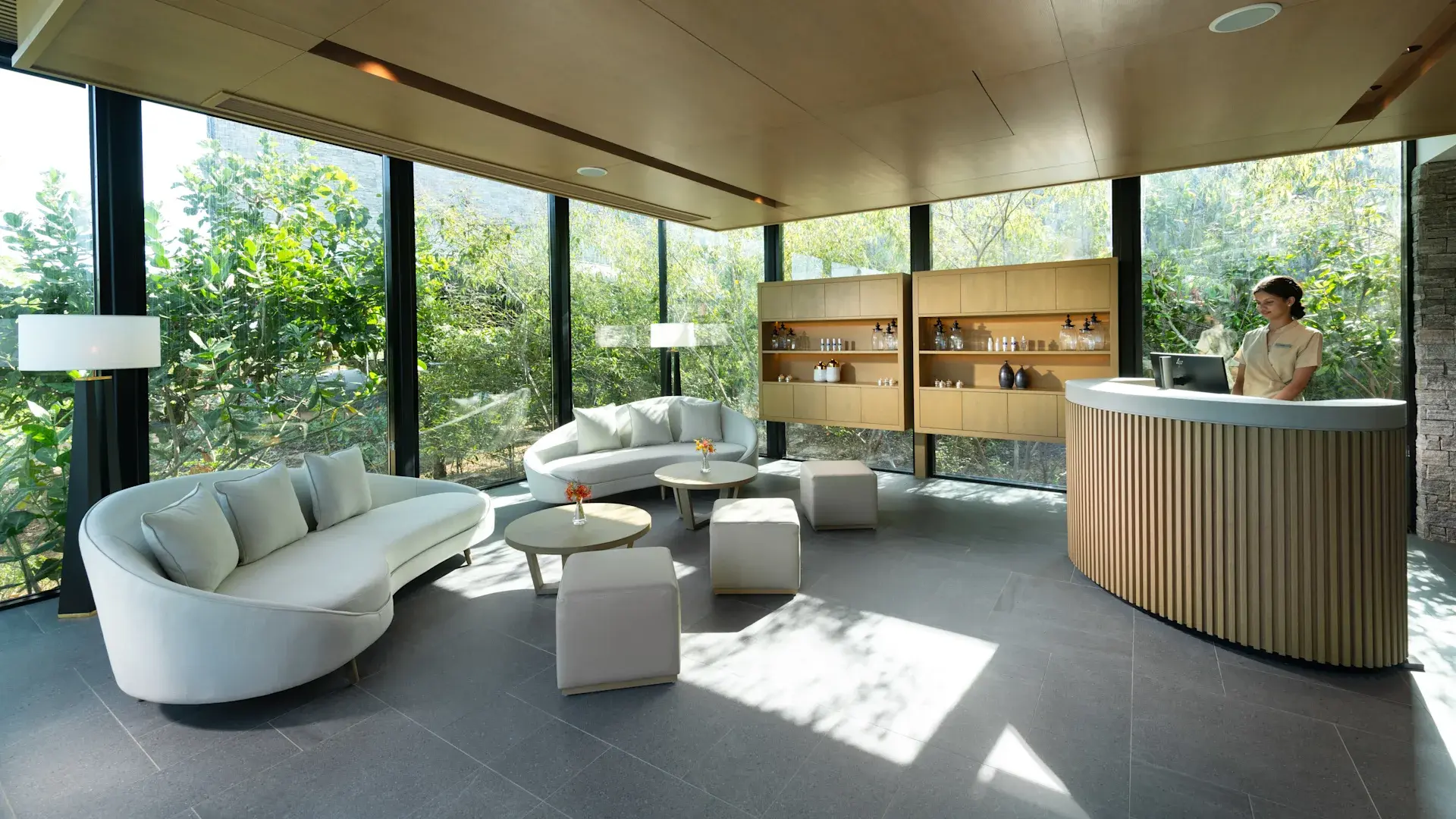 Inside eforea spa at Hilton Yala Resort