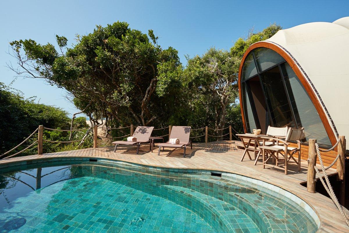 Cocoon Pool Suite at Wild Coast Tented Lodge