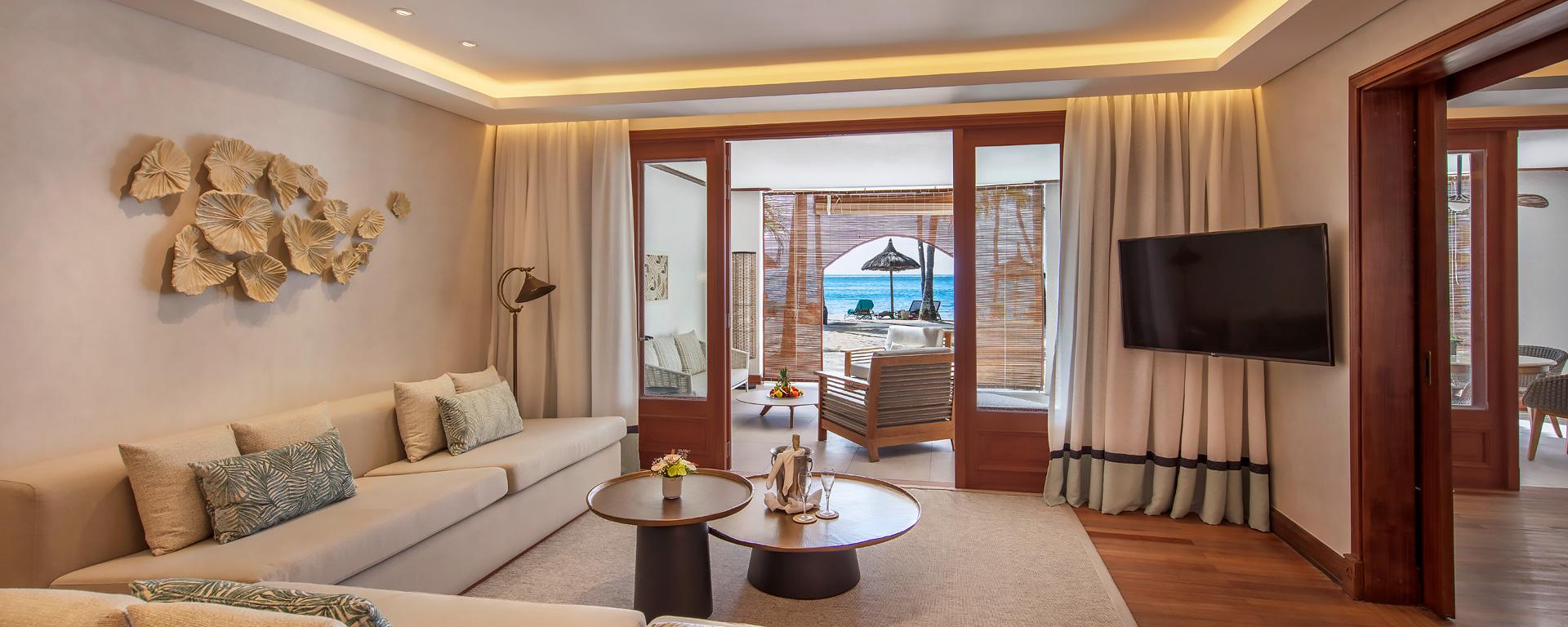 2-Bedroom Senior Family Suite Beachfront at Paradis Beachcomber Golf Resort and Spa
