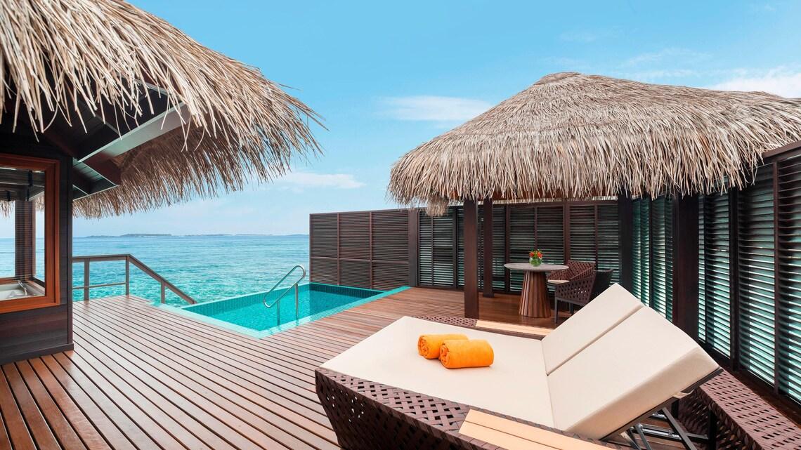 Water Villa with Pool at Sheraton Maldives Full Moon Resort & Spa, view 3