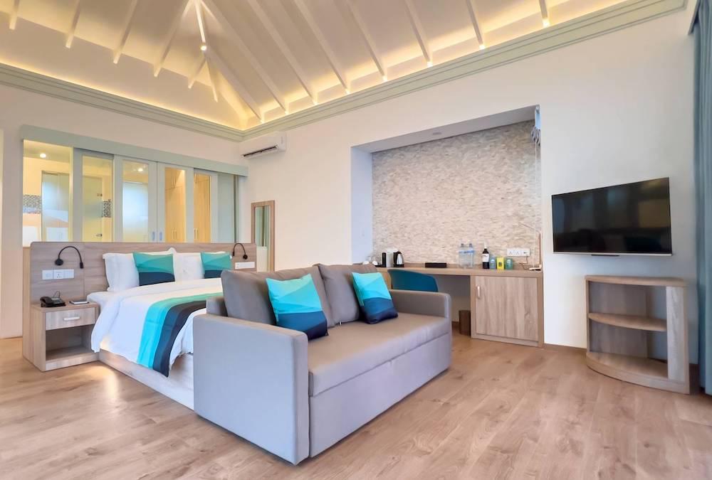 Water Villa with Pool + Slide at Siyam World, view 2