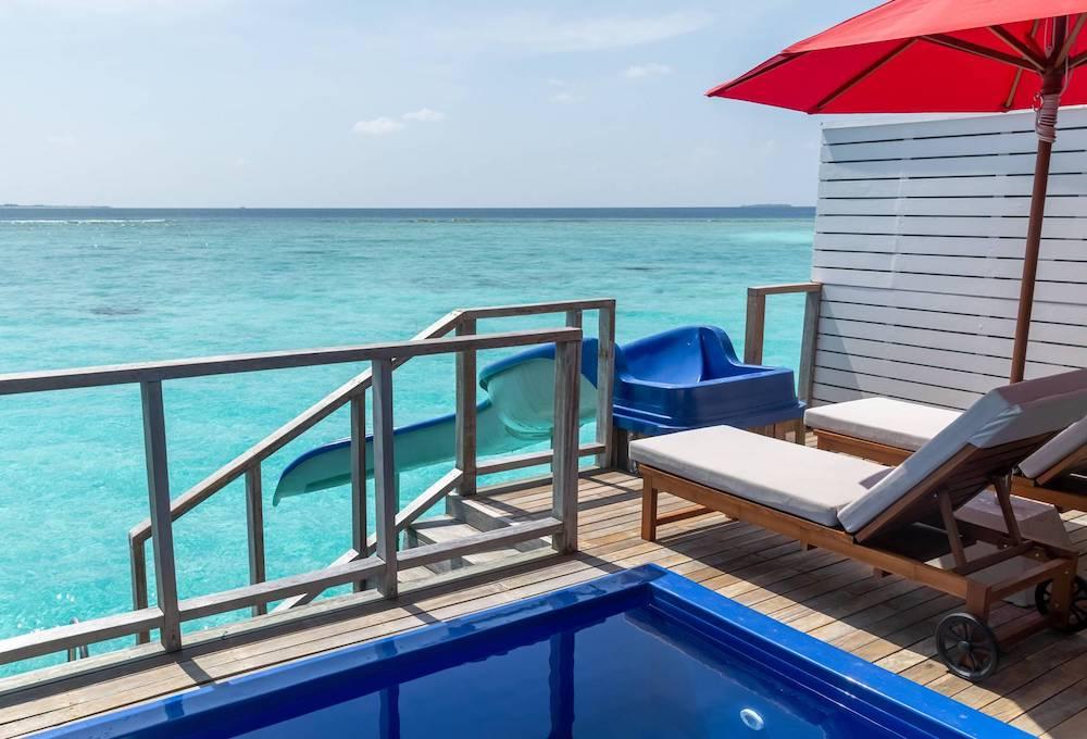 Water Villa with Pool + Slide