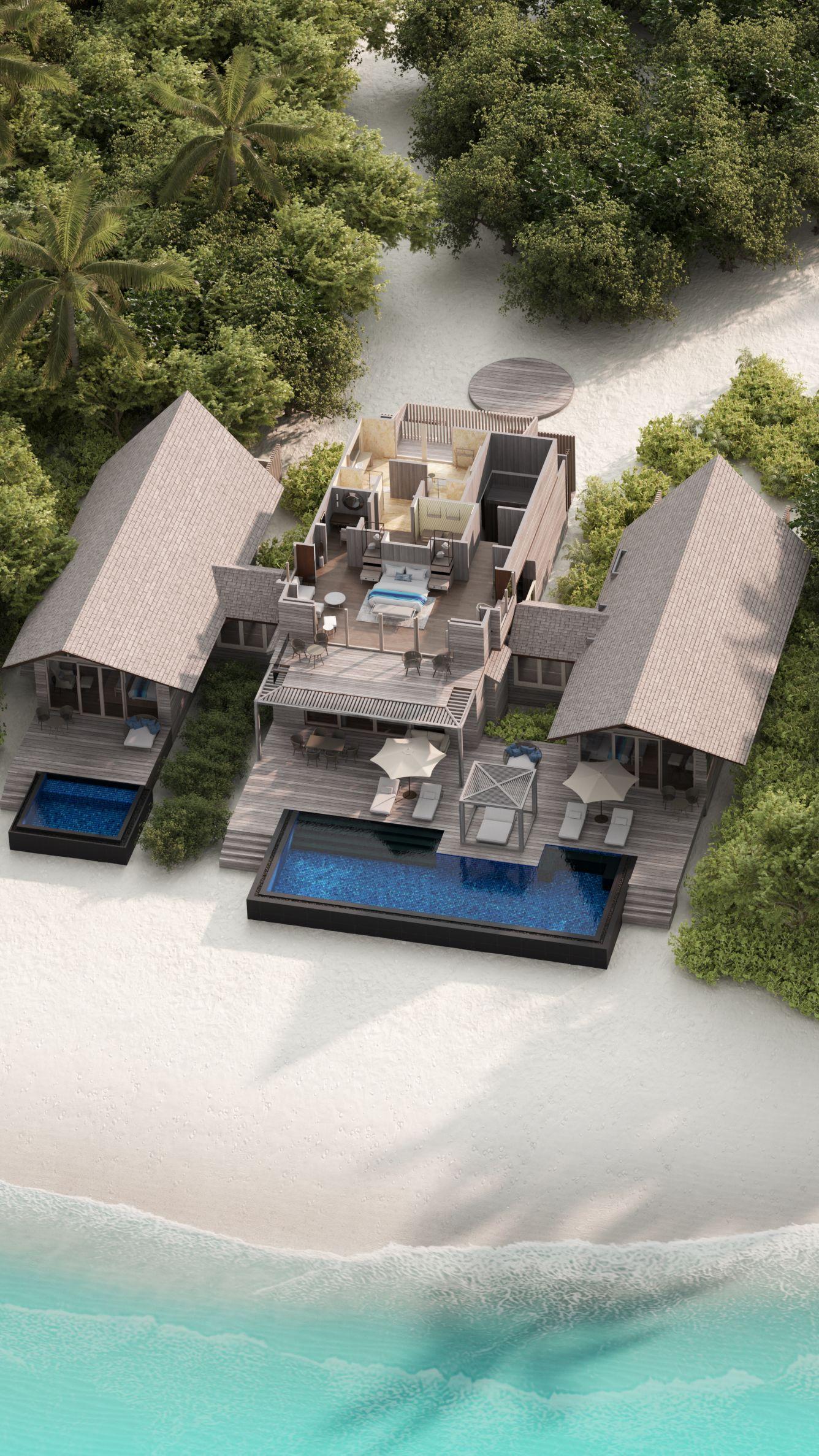 Caroline Astor Estate (Signature — 3BR Beach) at The St. Regis Maldives Vommuli Resort, view 9