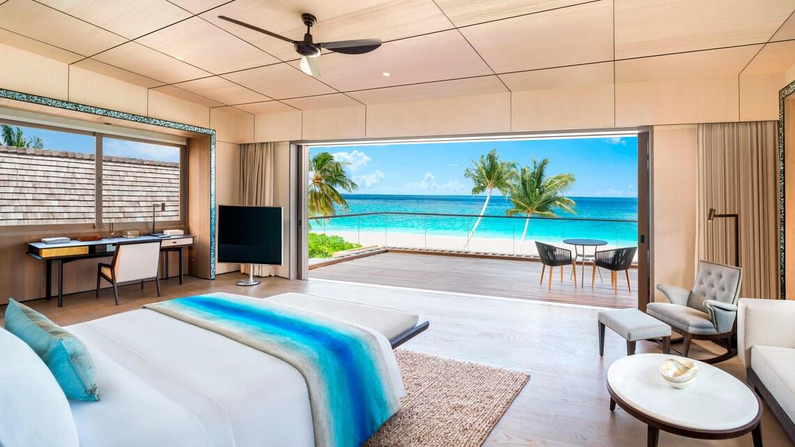 Two-Bedroom Beach Villa at The St. Regis Maldives Vommuli Resort, view 7