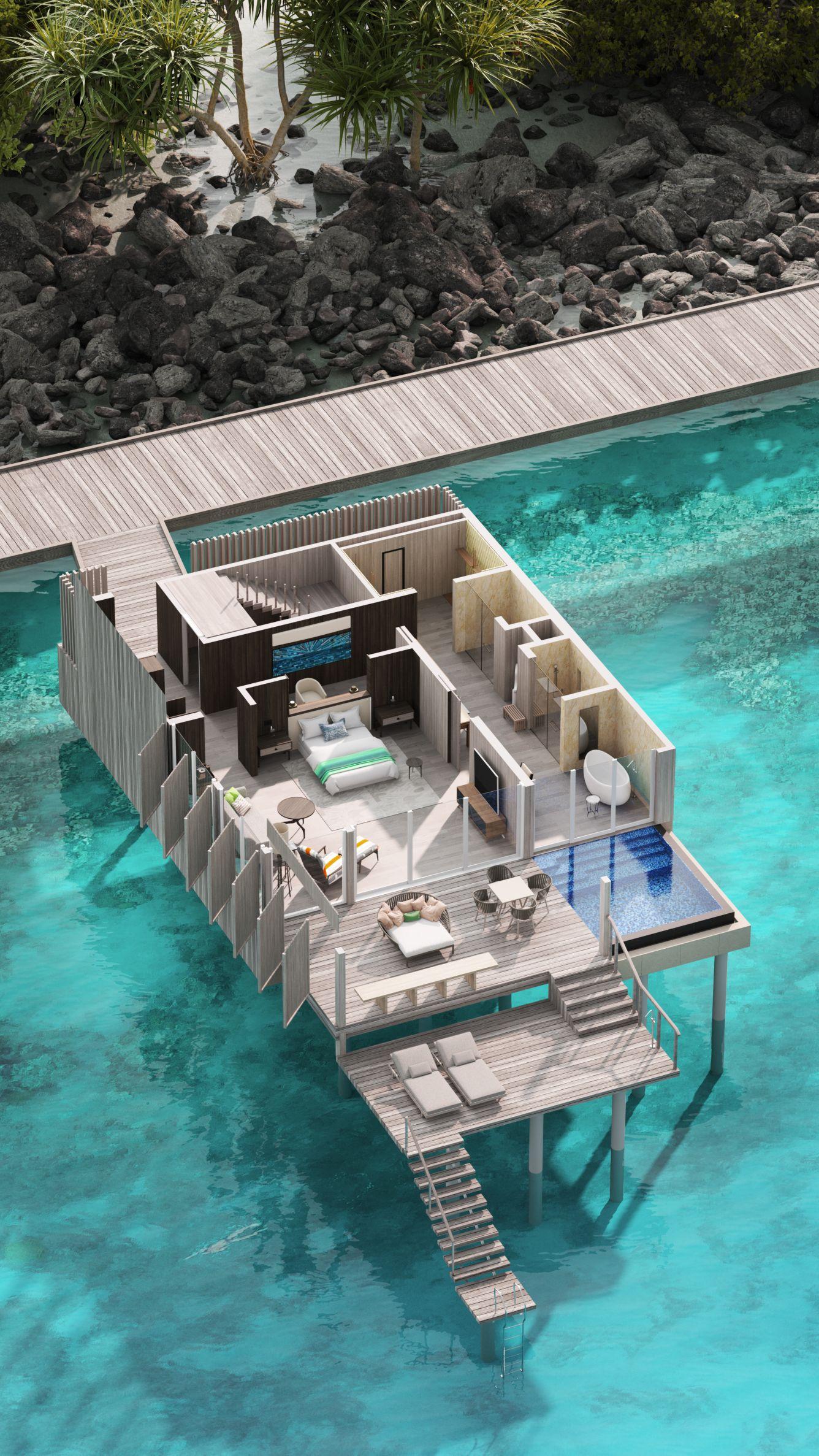 Two-Bedroom Overwater Villa at The St. Regis Maldives Vommuli Resort, view 9