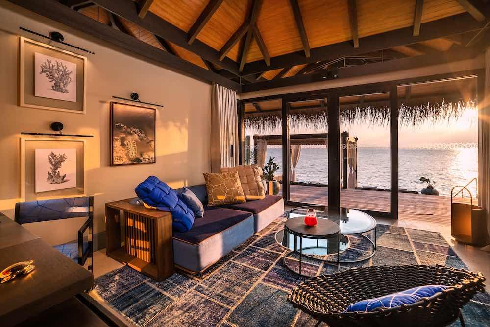Sunset Deluxe Water Pool Villa at Velaa Private Island, view 6