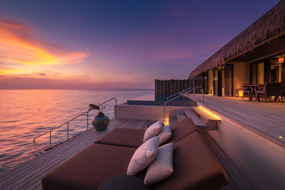 Sunset Deluxe Water Pool Villa at Velaa Private Island, view 7