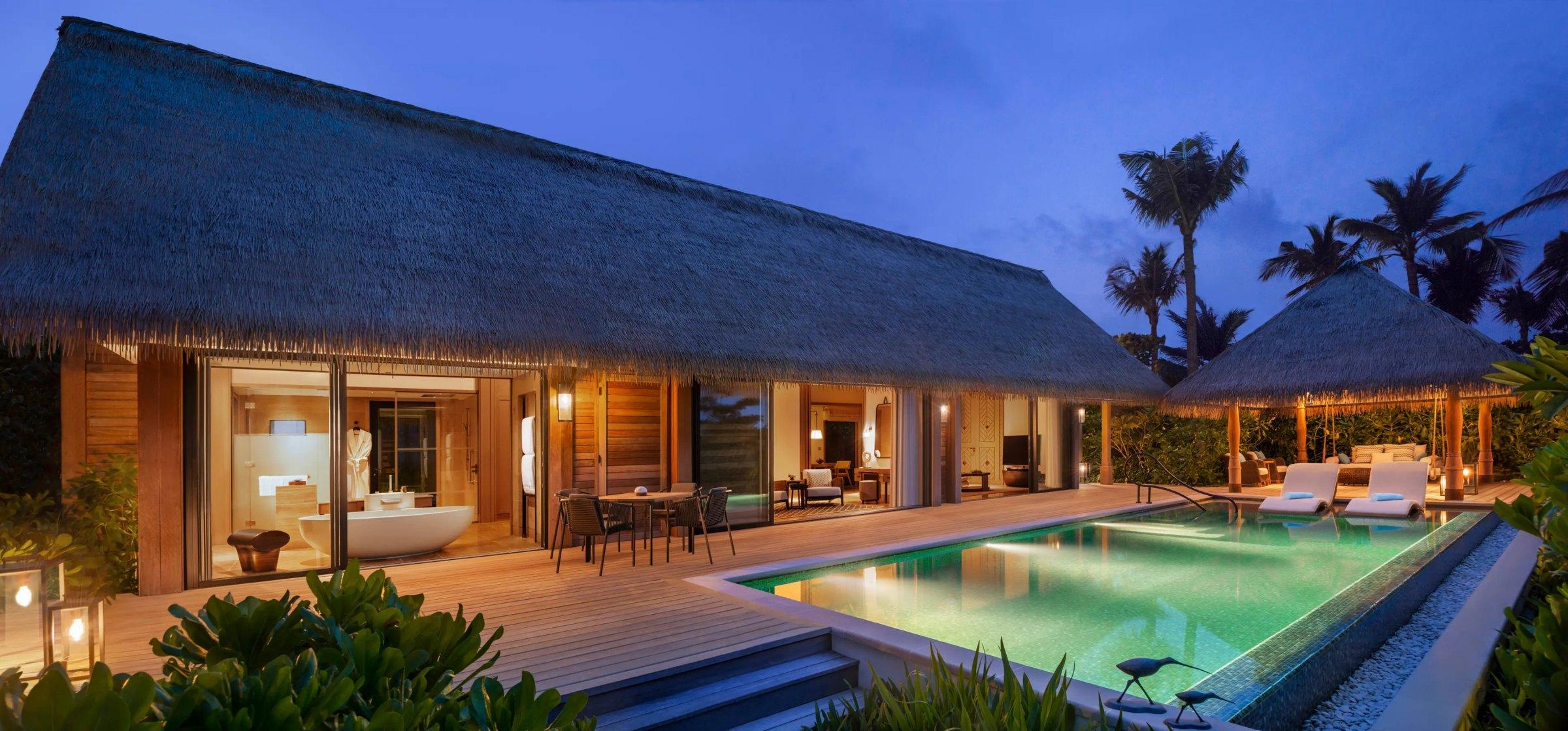 King Grand Beach Villa with Pool at Waldorf Astoria Maldives Ithaafushi, view 4