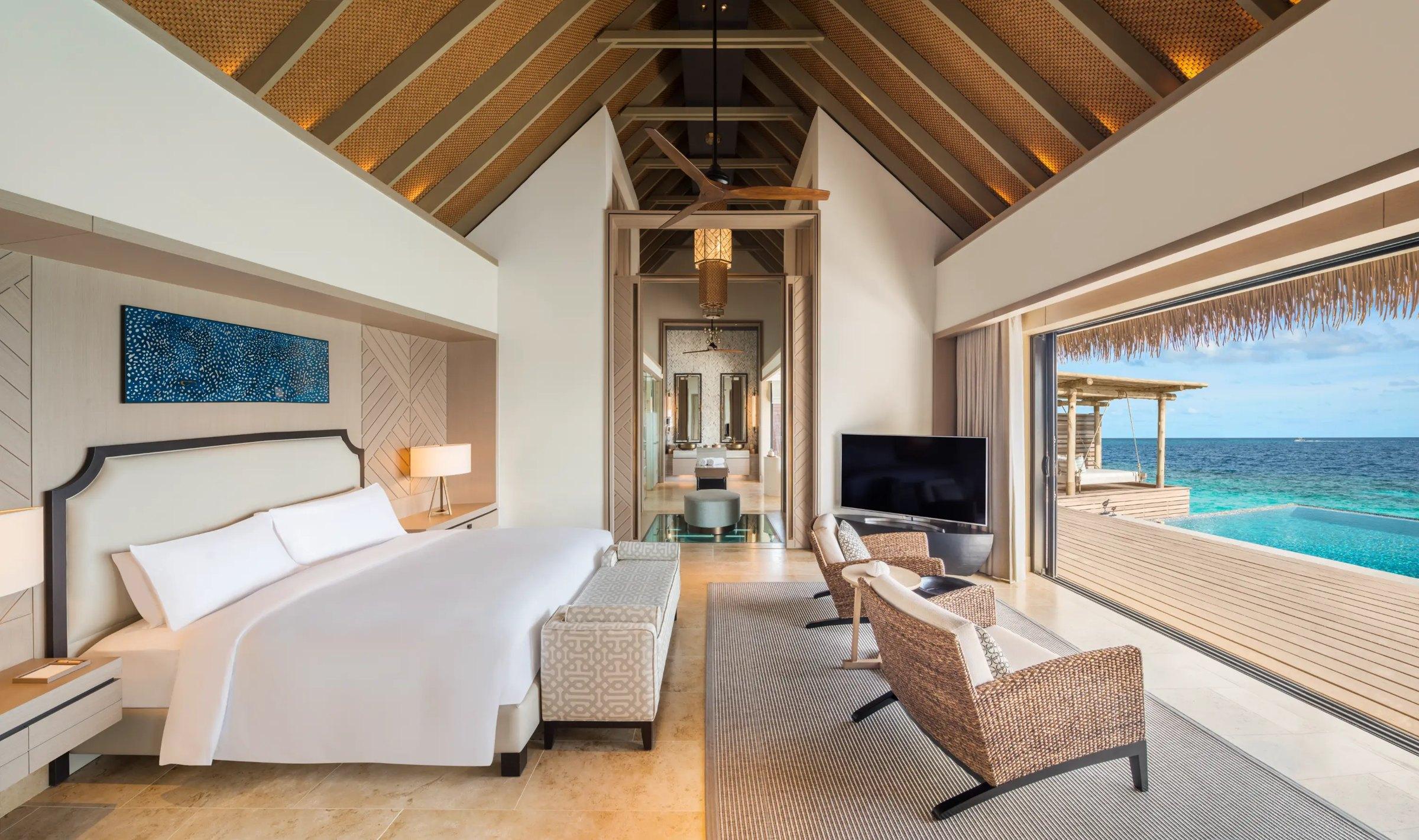 King Grand Overwater Villa with Pool at Waldorf Astoria Maldives Ithaafushi, view 4