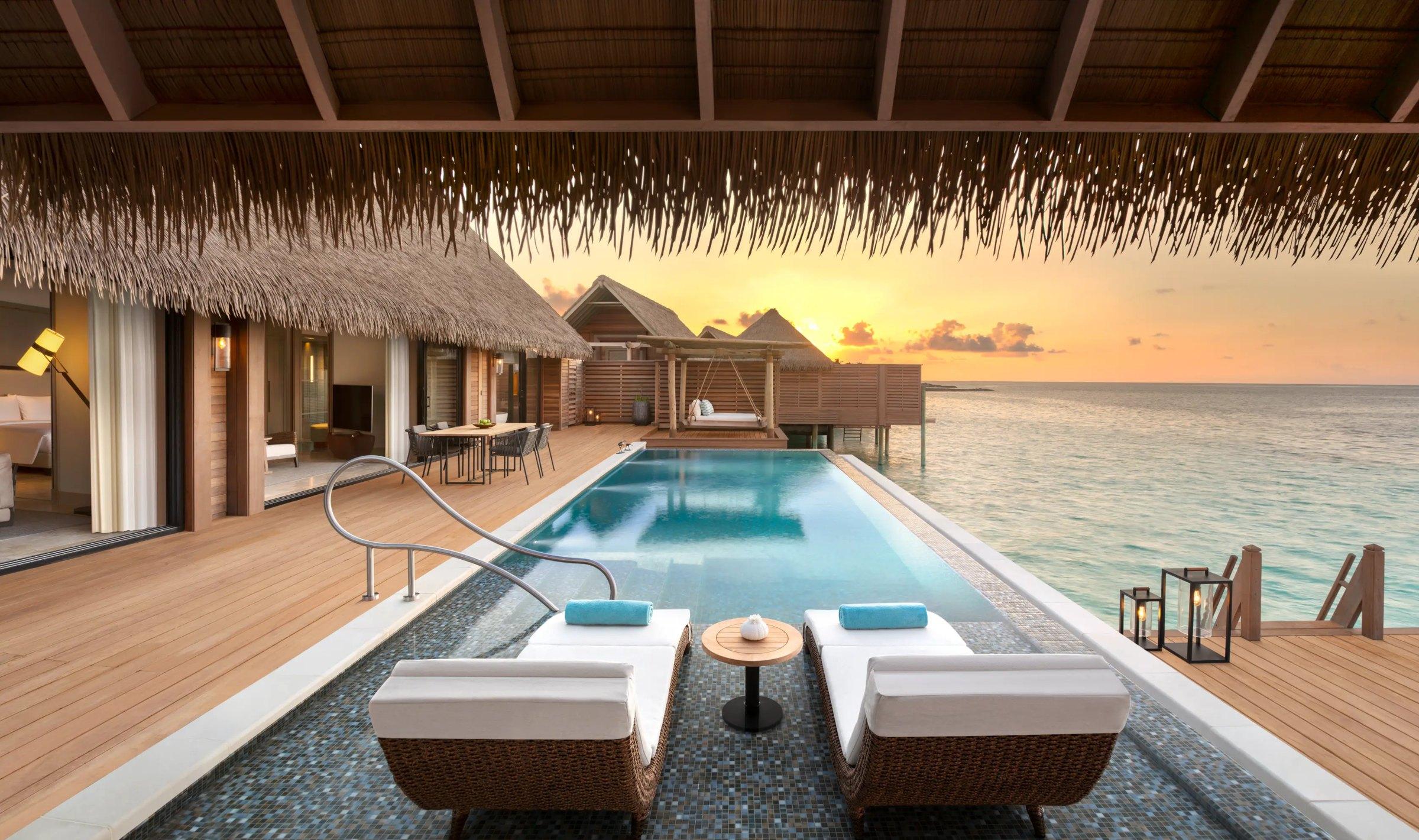 King Grand Reef Villa with Pool at Waldorf Astoria Maldives Ithaafushi, view 4