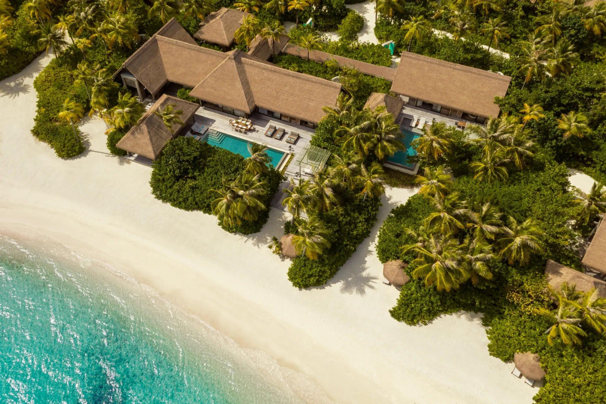 Three Bedroom Grand Beach Villa with Pool at Waldorf Astoria Maldives Ithaafushi