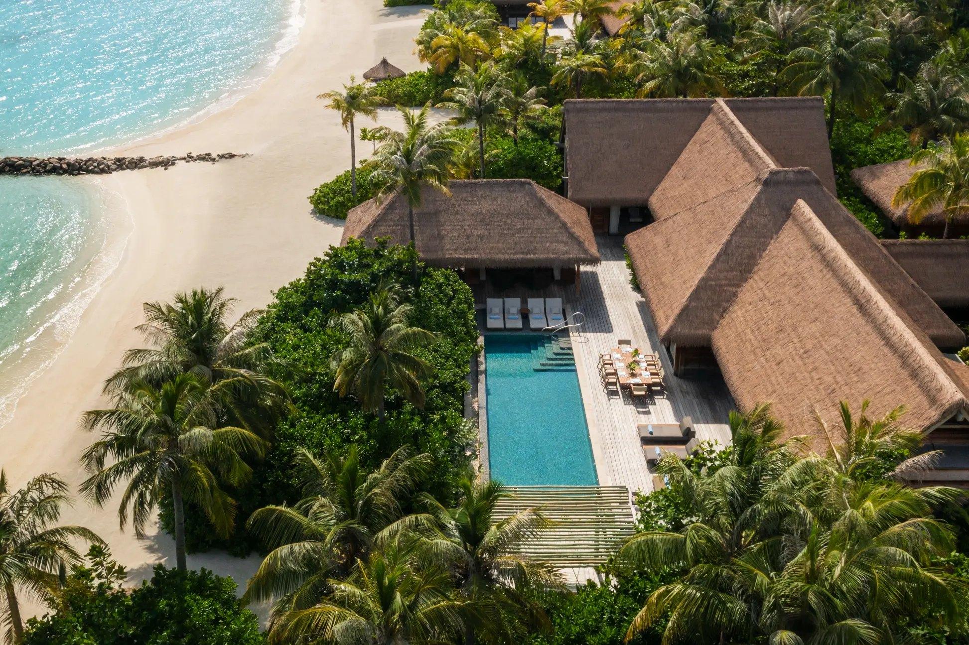 Two Bedroom Beach Villa with Pool at Waldorf Astoria Maldives Ithaafushi