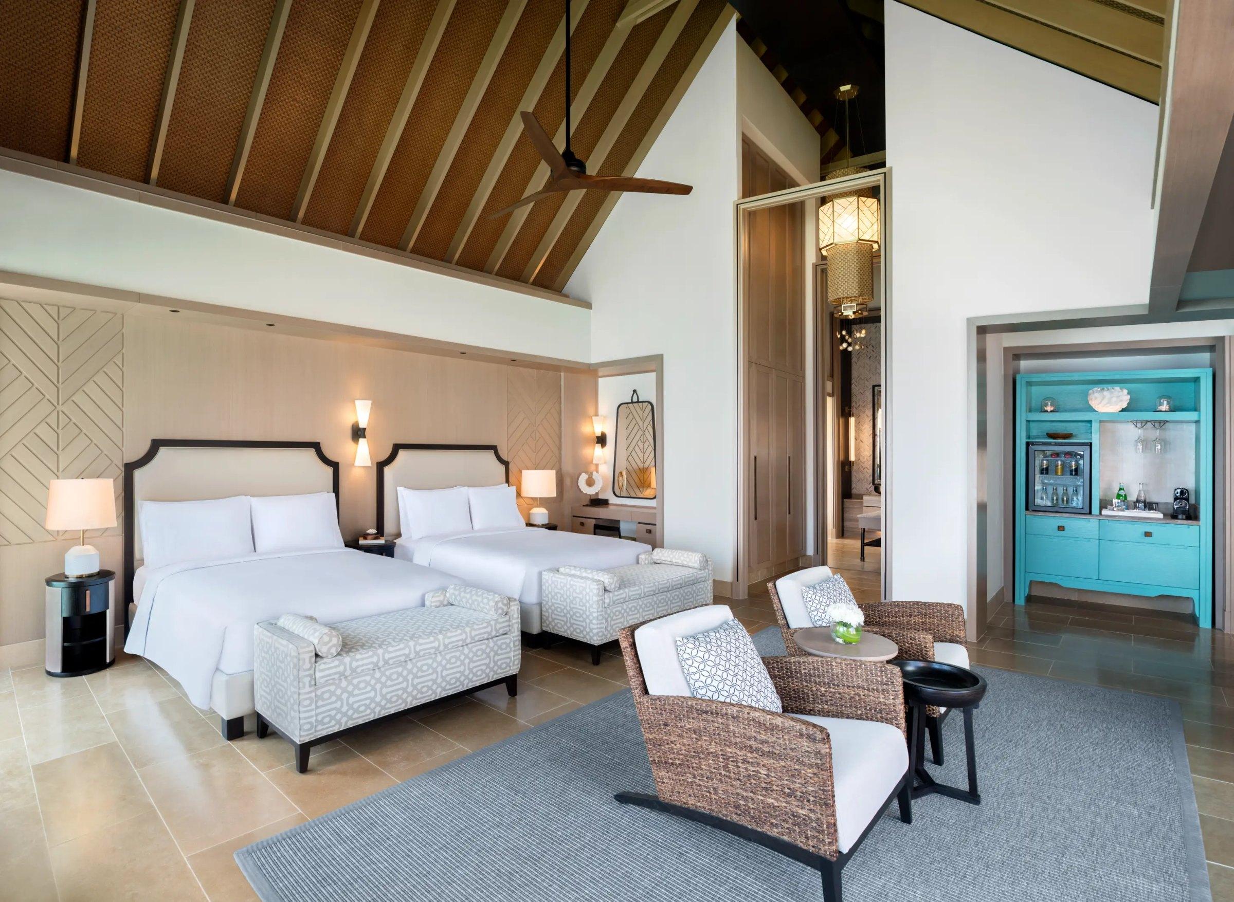 Two Bedroom Grand Beach Villa with Pool at Waldorf Astoria Maldives Ithaafushi, view 2