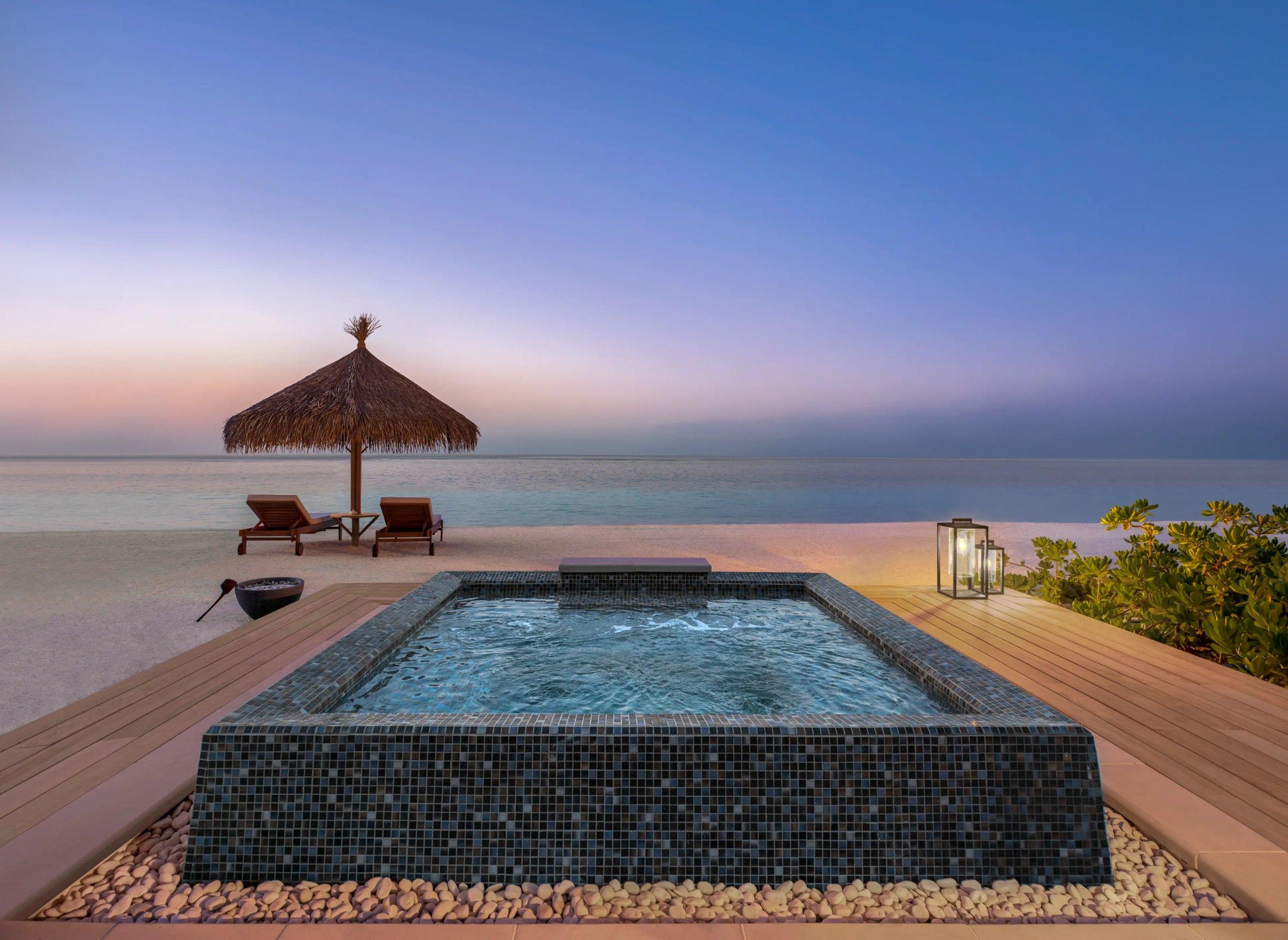 Two Bedroom Grand Beach Villa with Pool at Waldorf Astoria Maldives Ithaafushi, view 4