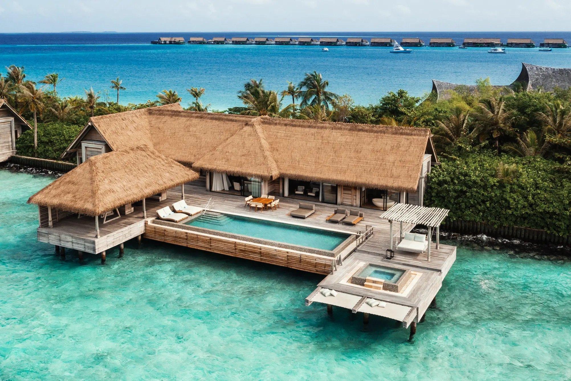 Two Bedroom Reef Villa with Pool at Waldorf Astoria Maldives Ithaafushi
